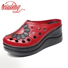 Сандалии Xiuteng женские из натуральной кожи, босоножки на платформе, Уличная обувь, большие размеры 41, лето 2020