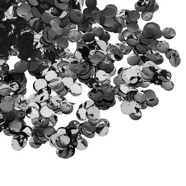 black 1,5 см 30 г PET блестки Конфетти Свадебные Конфетти День Рождения Аксессуары для воздушного шара стол Конфетти принадлежности для душа ребенка - Цвет: black