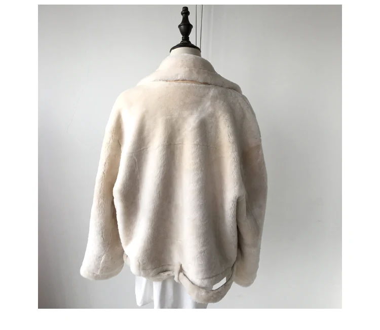 2018 Новинка зимы шерсть натуральная кожа с мехом пальто для Для женщин толстый