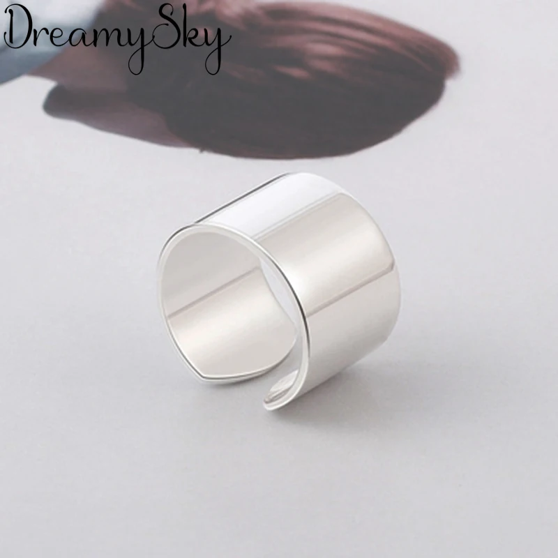 Высококачественные винтажные гладкие кольца серебряного цвета для женщин