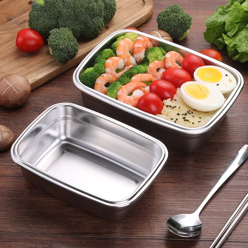 ONEISALL нержавеющая сталь Ланч-бокс BPA бесплатно Герметичный пищевой контейнер Bento box для хранения кемпинга портативная школьная посуда для пикника