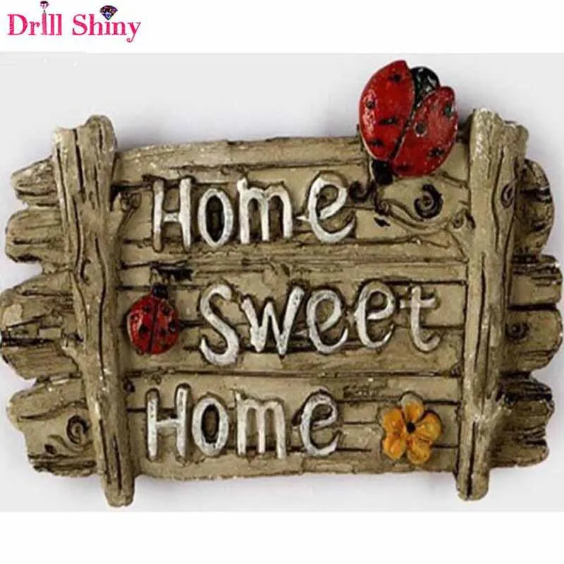 Новинка алмазная 5D Вышивка сделай сам домашние милые алмазные картины с надписью