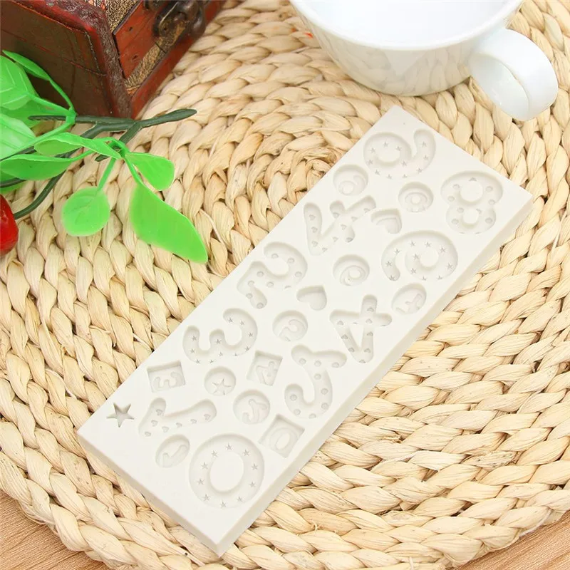 Силиконовые формы для помадки с большим или небольшим номером DIY шоколадные