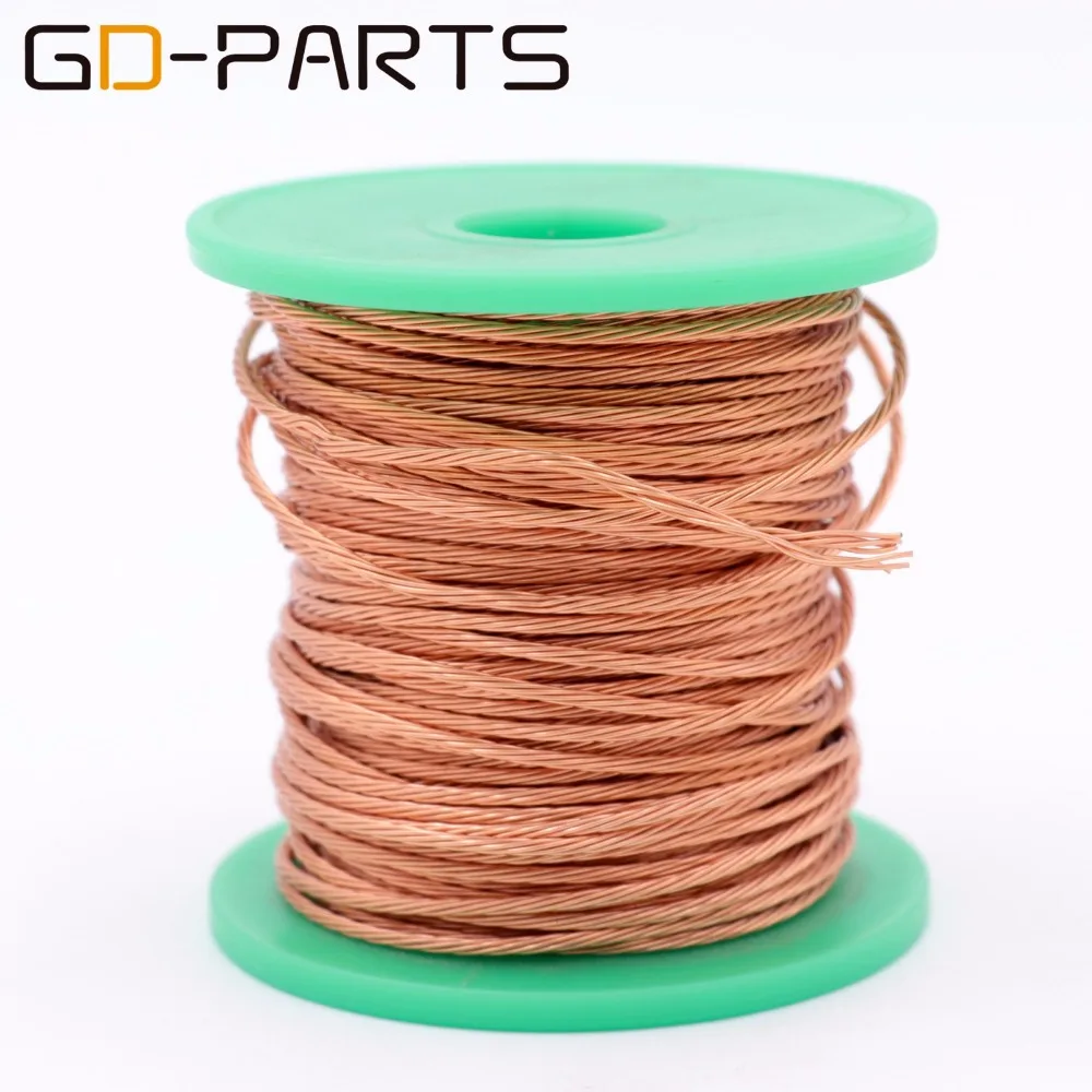 GD-PARTS 1 метр окрашенный витой OFC провод Hifi аудио динамик индуктор катушки провода кабель 7 strandsx0.5 мм