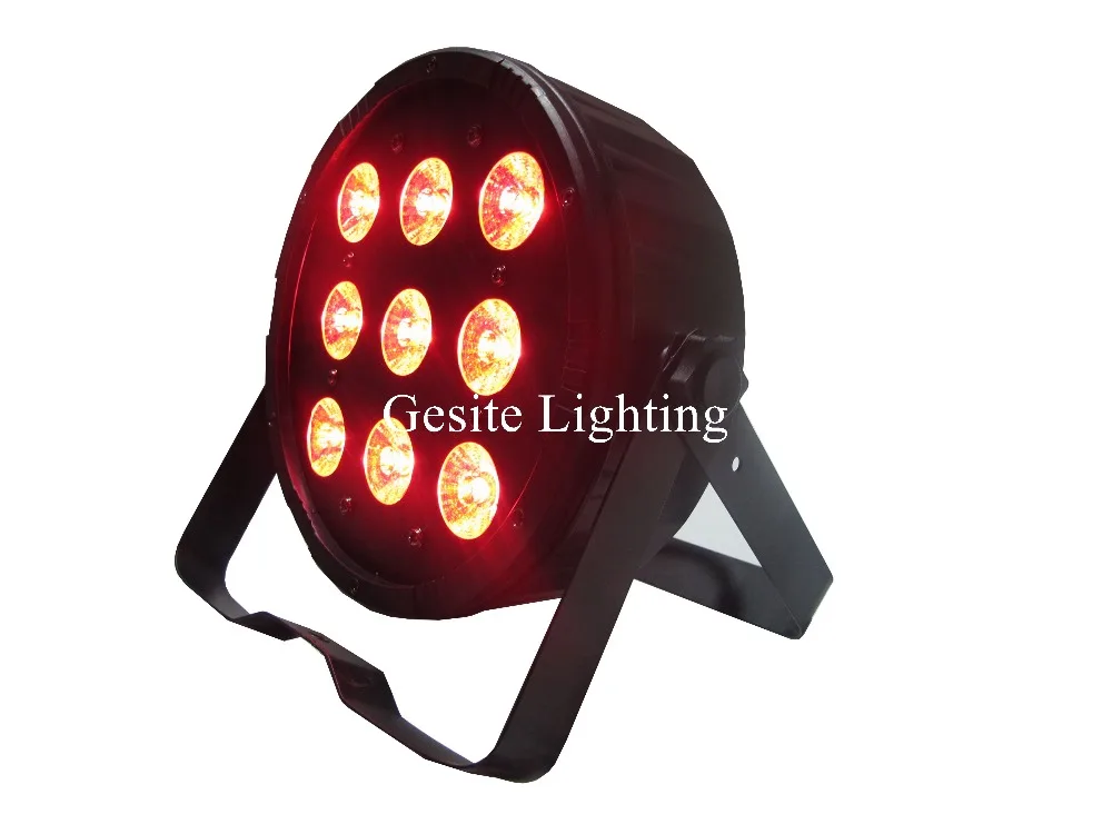 Новое поступление 9 шт. * 12 Вт 4в1 RGBAW LED плоский Par свет тонкий Can американский DJ для