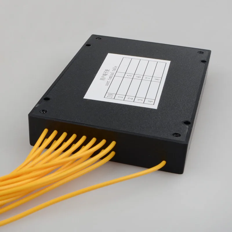 Волоконно-оптический сплиттер 1x16 ABS коробка кассета FC/UPC PLC модуль 1:16 оптический