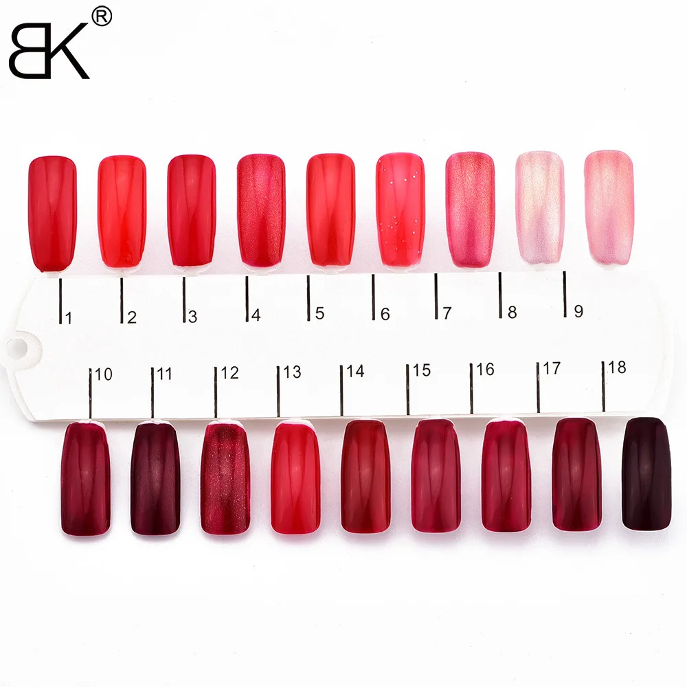 Женский лак для ногтей BK Быстросохнущий Блестящий телесный и красный ногтей|red nail