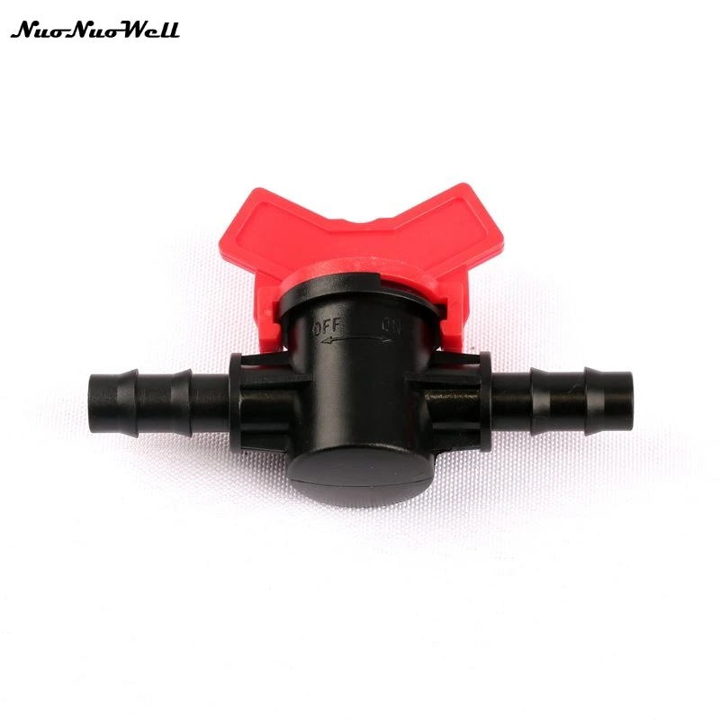 

3pcs NuoNuoWell 8/11mm PE Hose Ball Valve Barbed Head Irrigation Pipe Valve Garden Greenhouse Drip Aeroponics Mist Adjuster