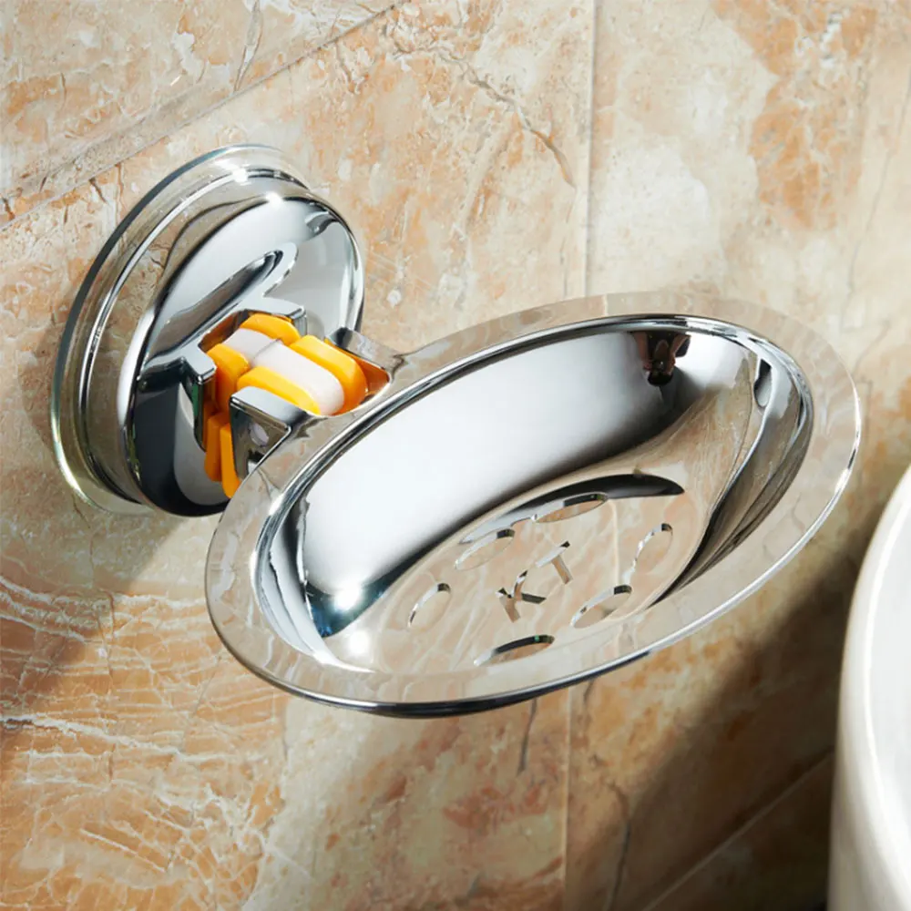 Супер мощная присоска мыльница для ванной комнаты со стоком мыла | Дом и сад