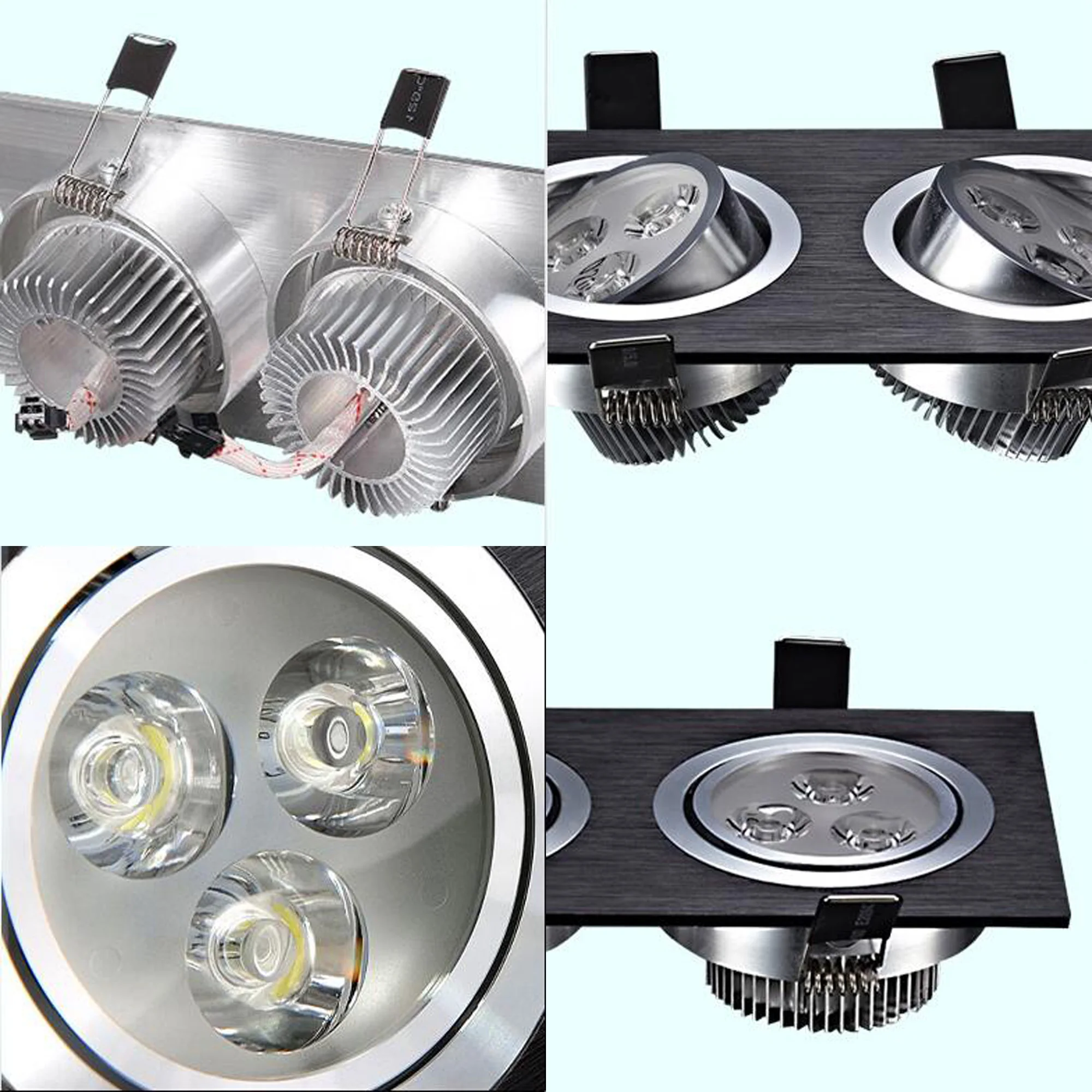 Светодиодный встраиваемый светильник ing двухточечный 6 Вт 10 14 18 24 облегающий