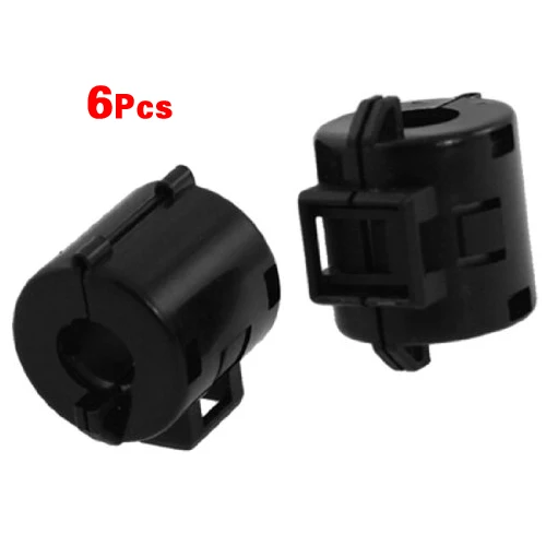 PHFU 6 шт. черный кабель диаметром 8 мм Ферритовые сердечники фильтры подавления