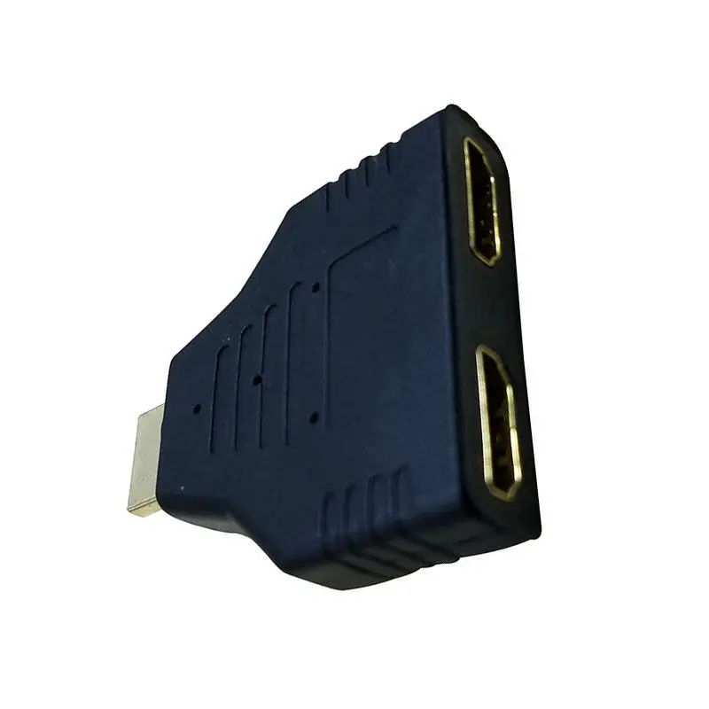 1080P HDMI штекер на 2 гнезда 1 в Выход разделитель адаптер преобразователь|male to male