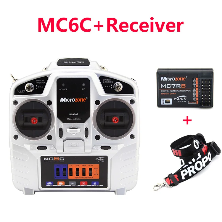 Right-MC7RB MicroZone MC6C 2,4G 6CH контроллер передатчик приемник радиосистема для SU27 радиоуправляемый самолет, Квадрокоптер multirotor вертолет автомобиль Лодка - Цвет: Right-MC7RB