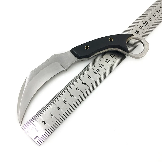 White Karambit фиксированный охотничий Карманный Нож Коготь резак EDC боевые ножи для выживания рога Ручка Тактический Кемпинг портативный Открытый Инструменты - Цвет: White