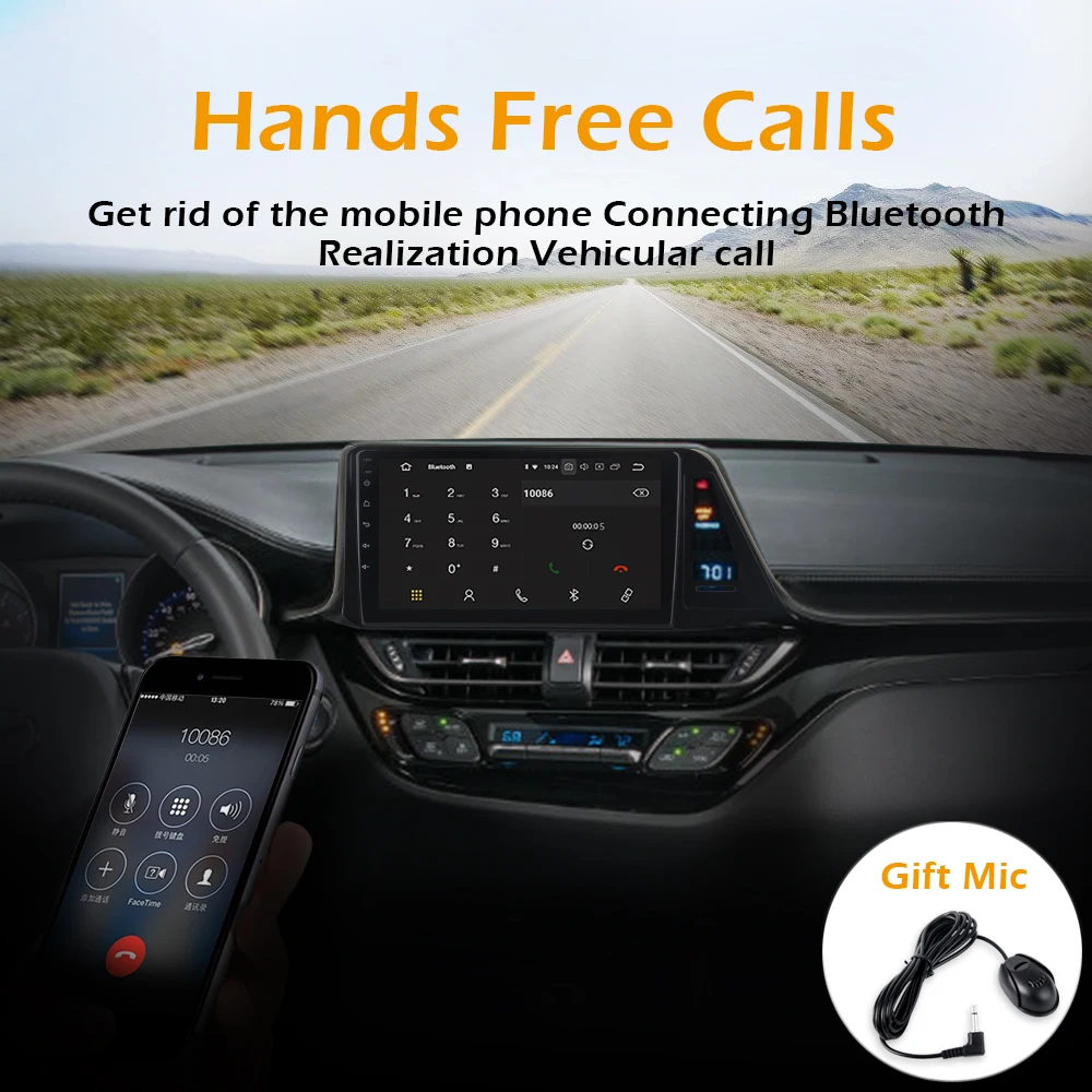 Автомобильная магнитола с сенсорным IPS экраном 9 дюймов Android 0 Типоразмер 1 din для