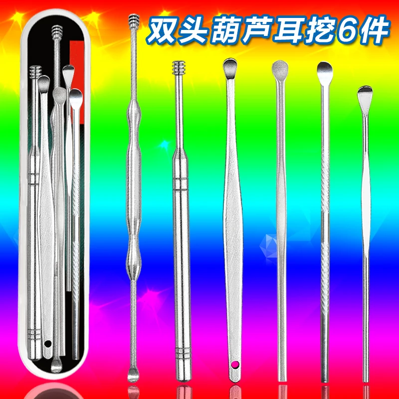 6 шт. спиральные ложки из нержавеющей стали|ear spoon|ear toolsear dig |