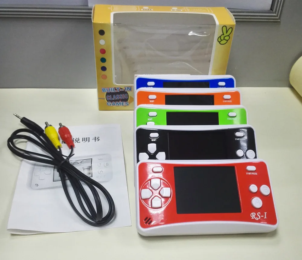 RS 1 портативная игровая консоль 2 5 дюймов LCD 76 игр внутри Портативный Видео