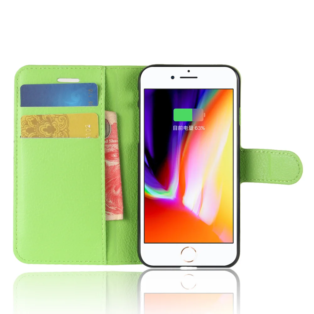 Чехол для Apple iPhone 8 чехлы бумажник с отделением карт кожаный чехол книжка узором