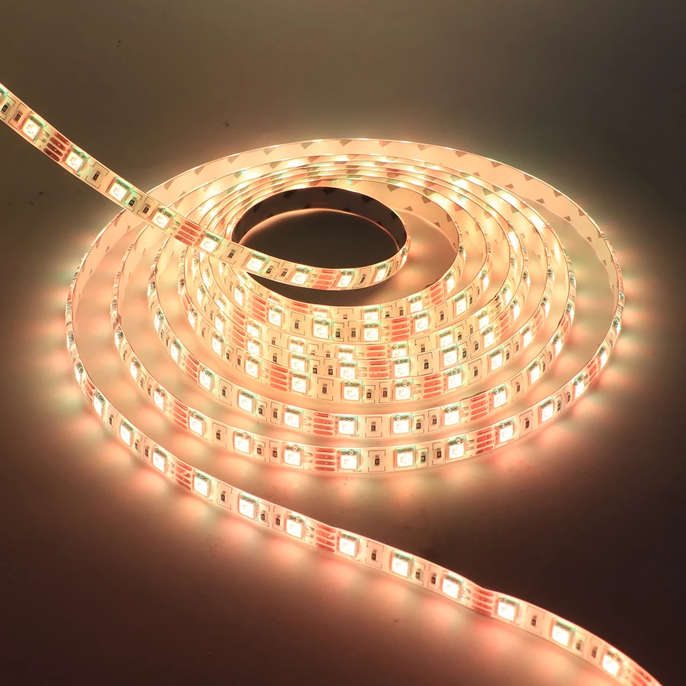 5 м DC12V Светодиодный светильник 2835 5050 60 светодиодный s/m RGB светодиодная лента IP65 наружный водонепроницаемый светодиодный ленточный скотч украшение дома
