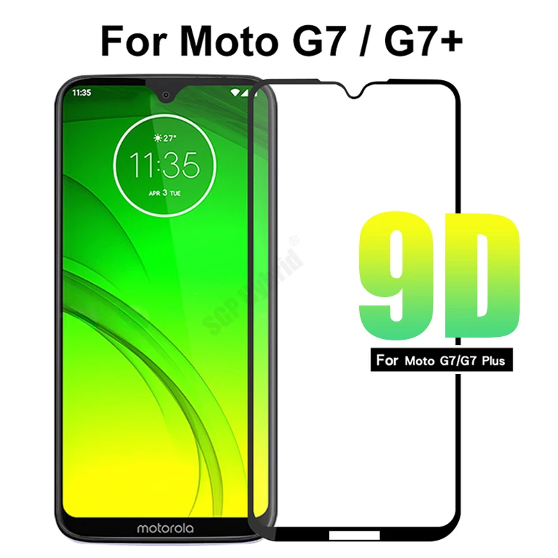 9D полное покрытие Защитная пленка для Motorola Moto G7 plus стекло G6 G 7 play power закаленное