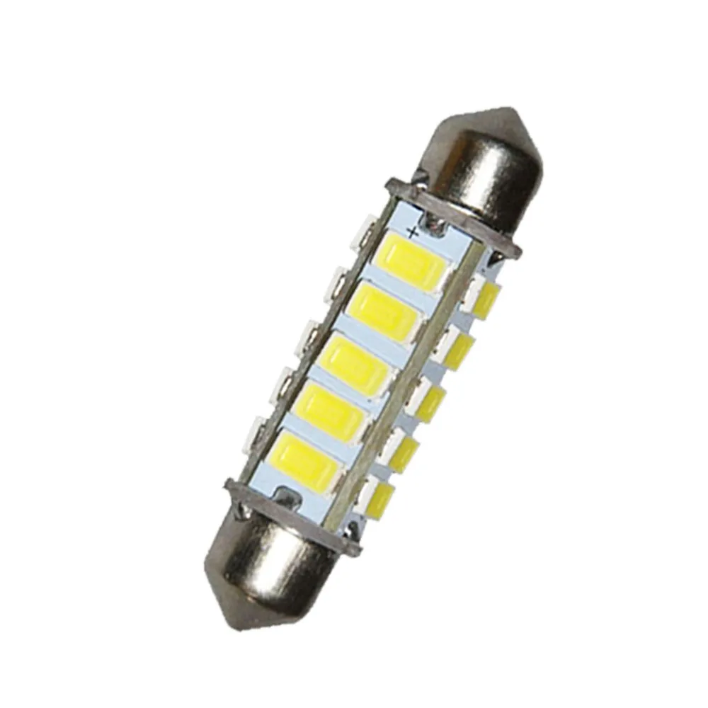 2шт Автомобильный светодиодный фестон 32 мм 36 39 42 44 8 12 20 24SMD Белый купол внутренний