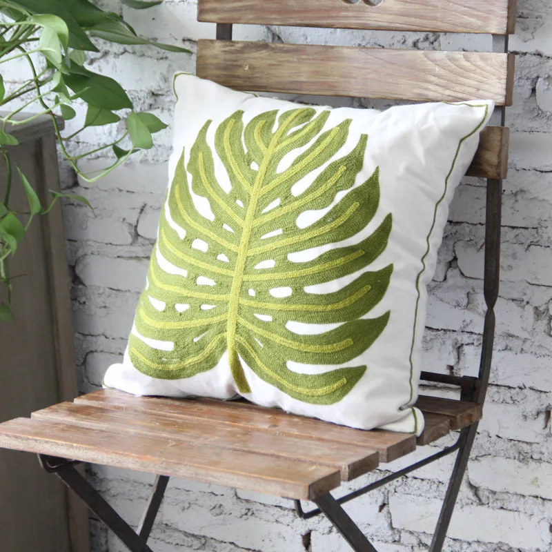 Классическая Вышивка 45*45 см хлопковая наволочка украшение для дома дивана