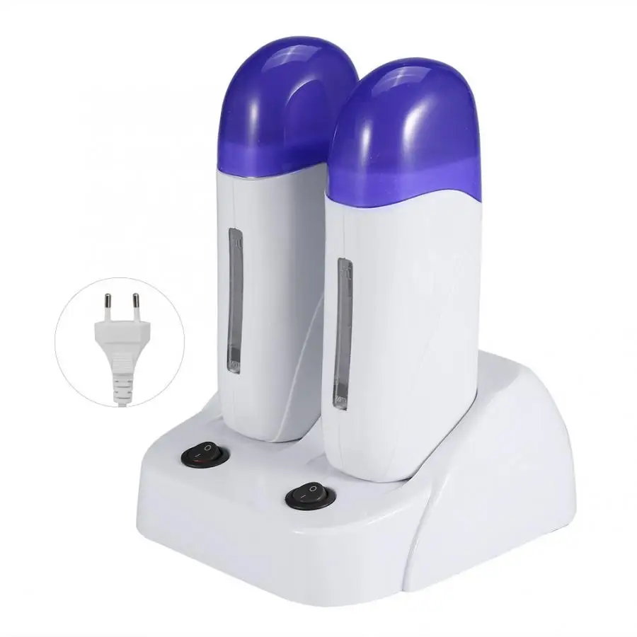 Double EU Plug 3 типа картриджа воск депилятор ролик Нагреватель Воск Удаление волос на теле машина b - Цвет: Double EU Plug