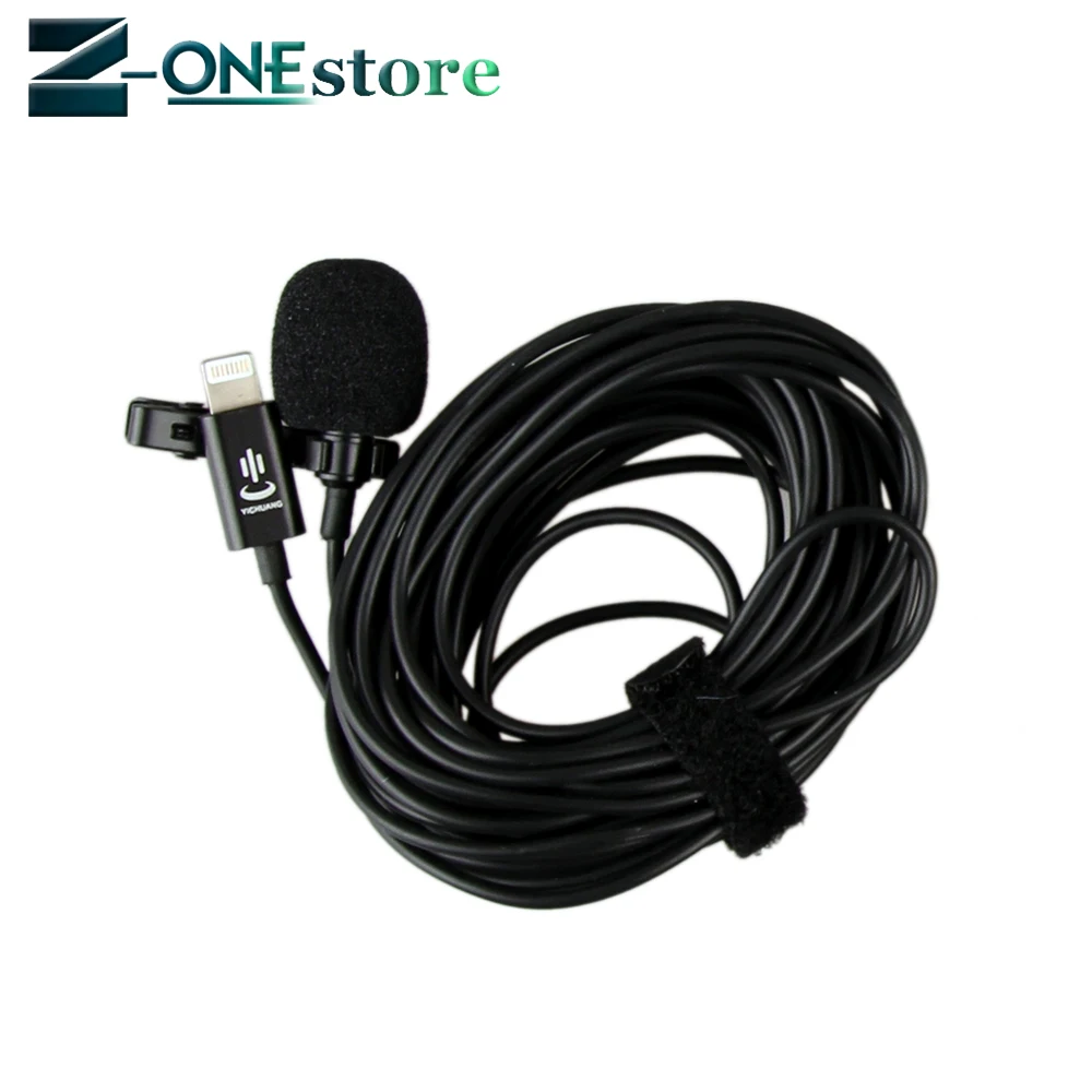 YC LM22 6m профессиональный микрофон Lavalier Lightning для iPhone XS X/8/8 Plus/7/7 Plus iPad 4/3/2 Pro Air 2 iPod