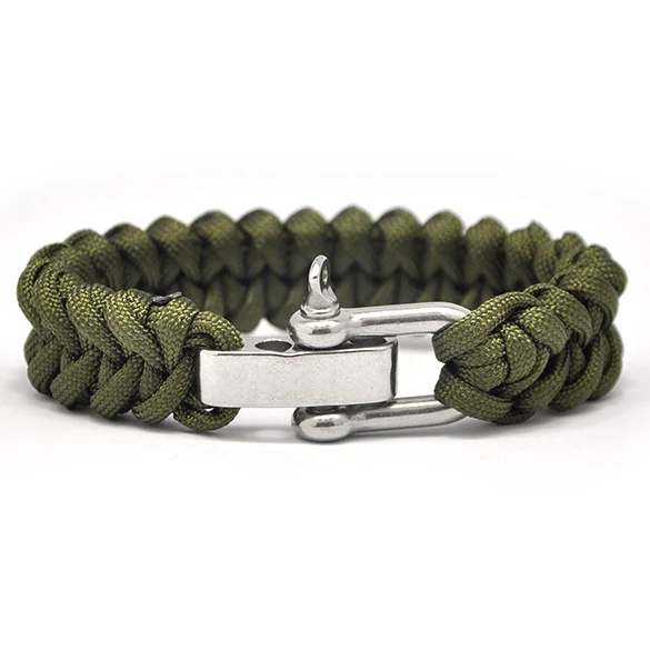 Настраиваемая Пряжка из нержавеющей стали плетеный открытый спасательный