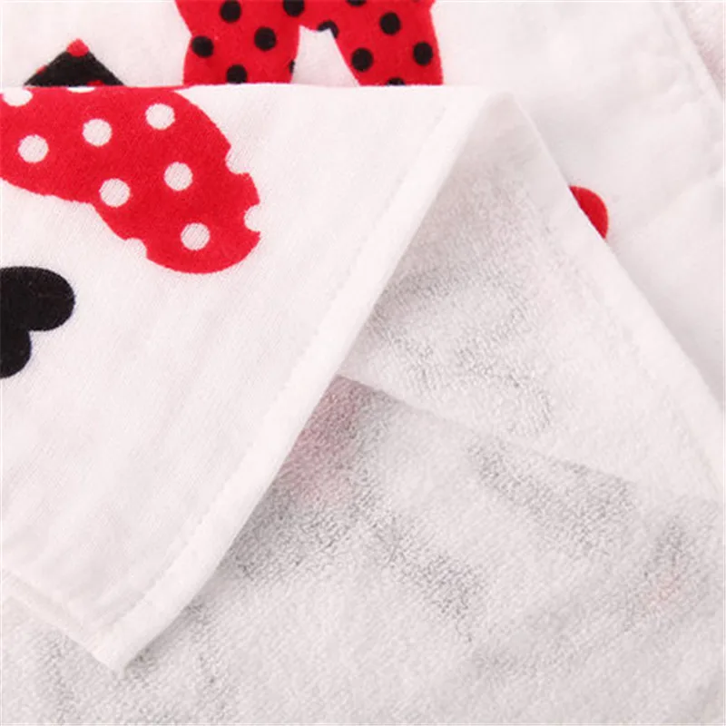 Disney Minnie Mickey/парное газовое полотенце с большим лицом 34x75 см 100% хлопок впитывающее
