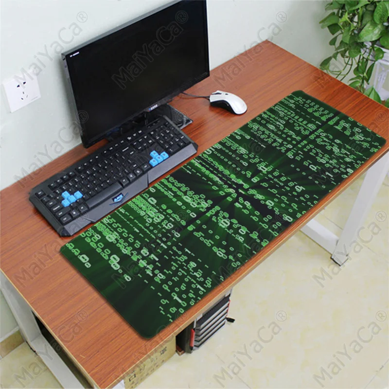 Lock Edge 30x80cm MaiYaCa качество хакер стиль индивидуальные коврики для мыши компьютер Аниме Коврик для мыши и ноутбука большой коврик для мыши клавиатуры коврик - Цвет: Lock Edge 30x80cm