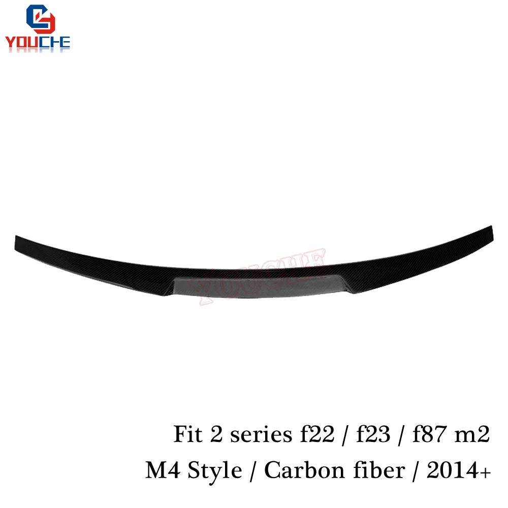 Задний спойлер M4 для кабриолета из углеродного волокна BMW 2 серии F22 F23 F87 M2 Coupe