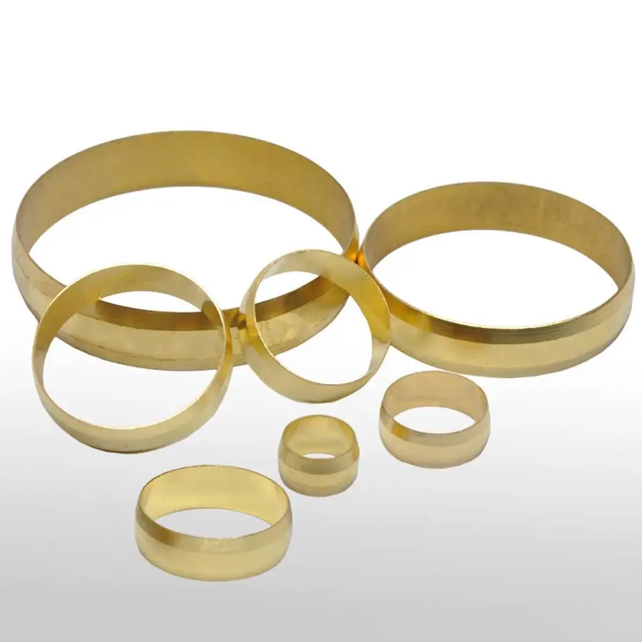 10 шт. подходит для 8 мм трубка OD BrassFerrule кольцо сжатия Union фитинг вода газ масло |