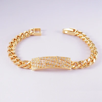 12-gold color 24 стиля, Модные Позолоченные Браслеты для женщин и мужчин, Теннисный AAA кубический цирконий, браслет-цепочка, ювелирный подарок, Прямая поставка - Окраска металла: 12-gold color