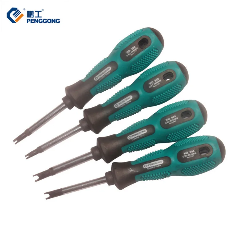 PENGGONG 998 4 шт Двусторонняя отвертка набор с магнитной Multifunctional многофункциональный