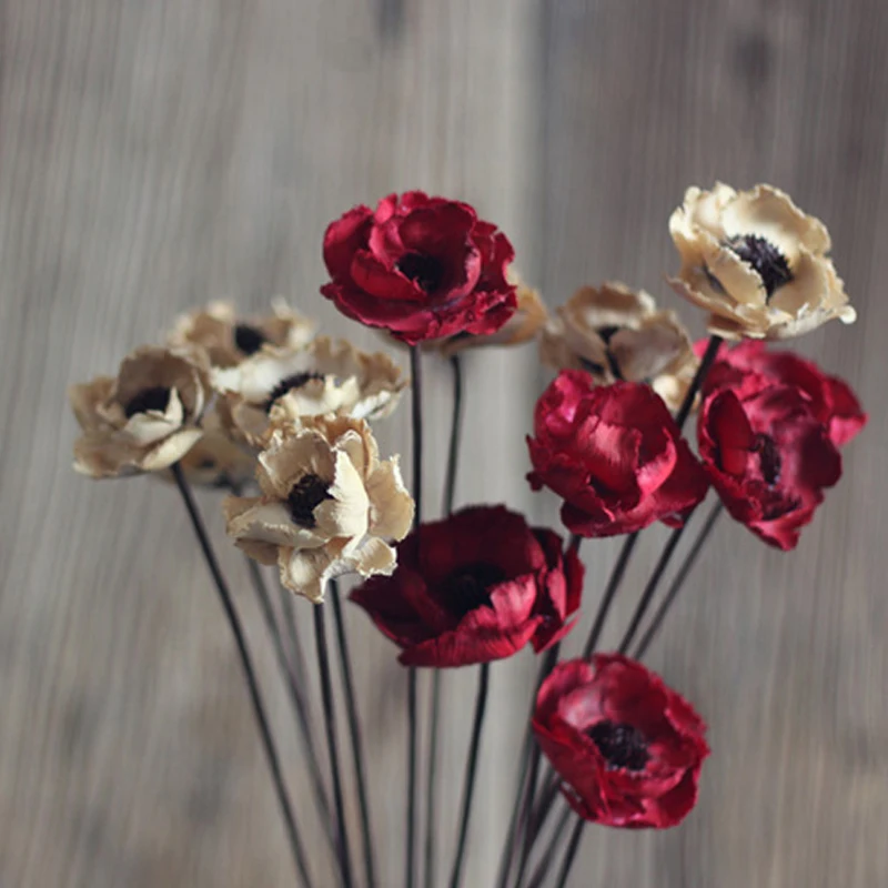 Цельный сушеный цветок кукурузного мака комбинация натуральных растений