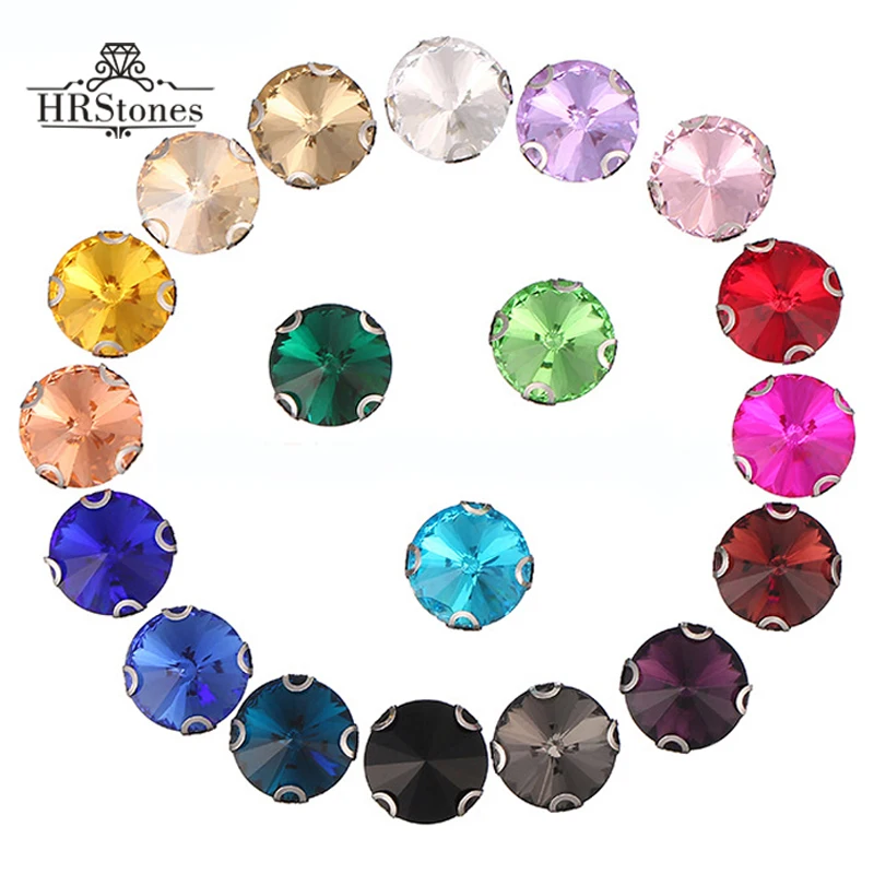 Стразы стеклянные риwill D коготь кристаллы пришить на 8 мм 10 12 14 16 18 Flatback Кристаллы
