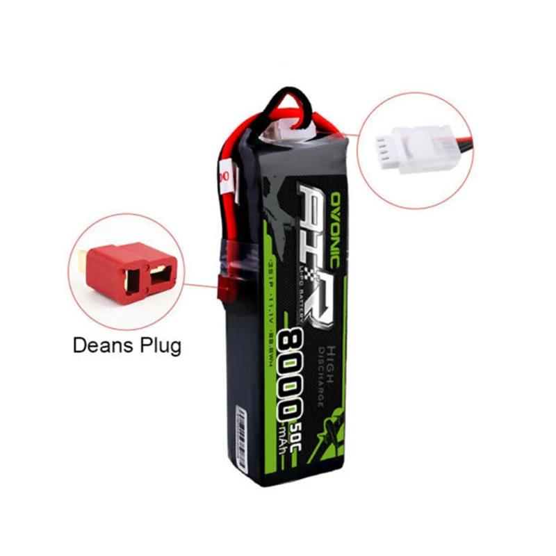 2 упаковки аккумуляторов osonic Lipo 8000mAh 50C 3S 11,1 V Deans разъем для 1/8 размера RC автомобиля грузовика лодки квадрокоптера вертолета дрона