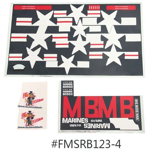FMS RC Warbird часть 1700 мм F7F Tigercat Decal FMS098|rc part|rc decalsdecal rc |
