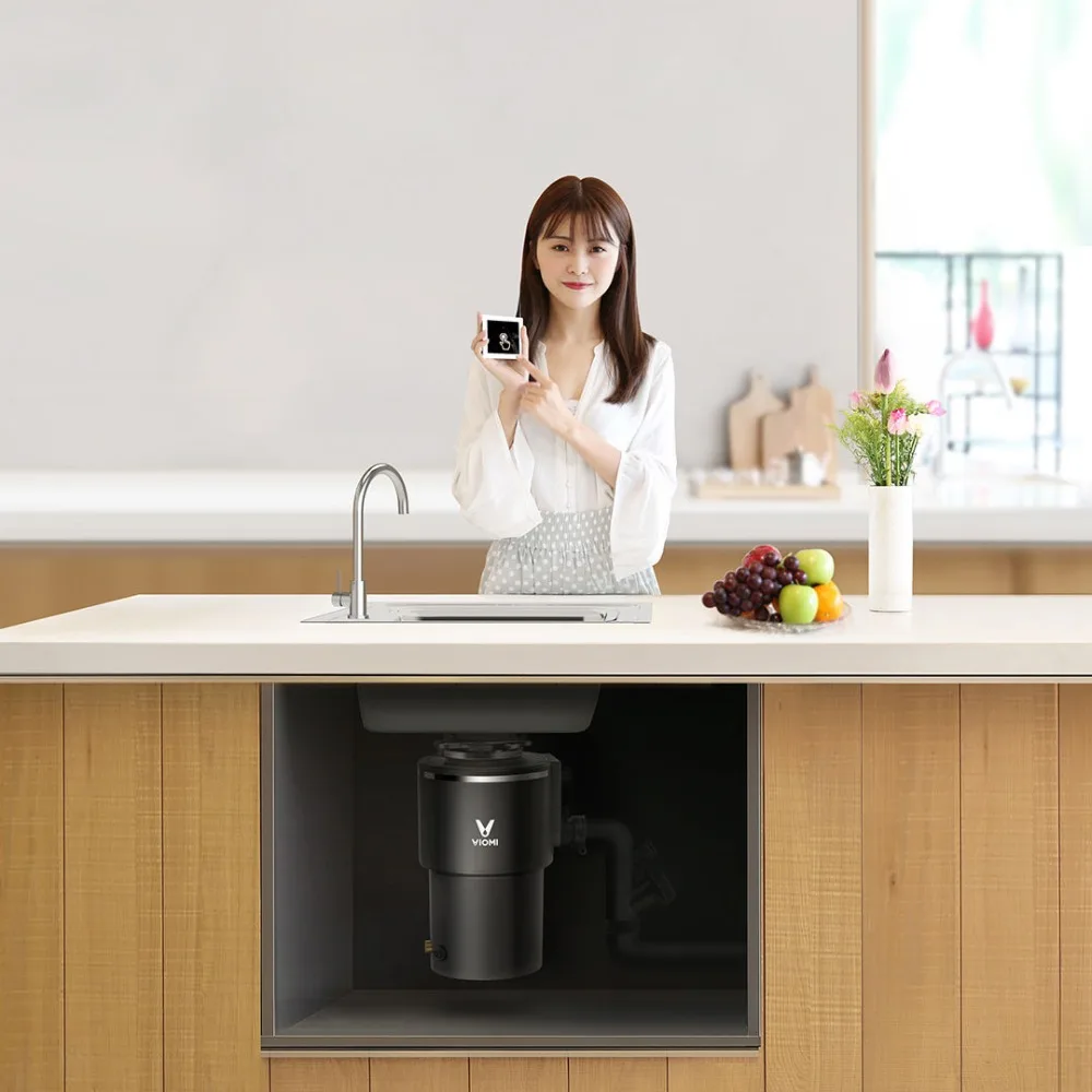 XIAOMI VIOMI кухонный комбайн утилизация измельчитель пищевых отходов 1290 мл беспроводной переключатель управления
