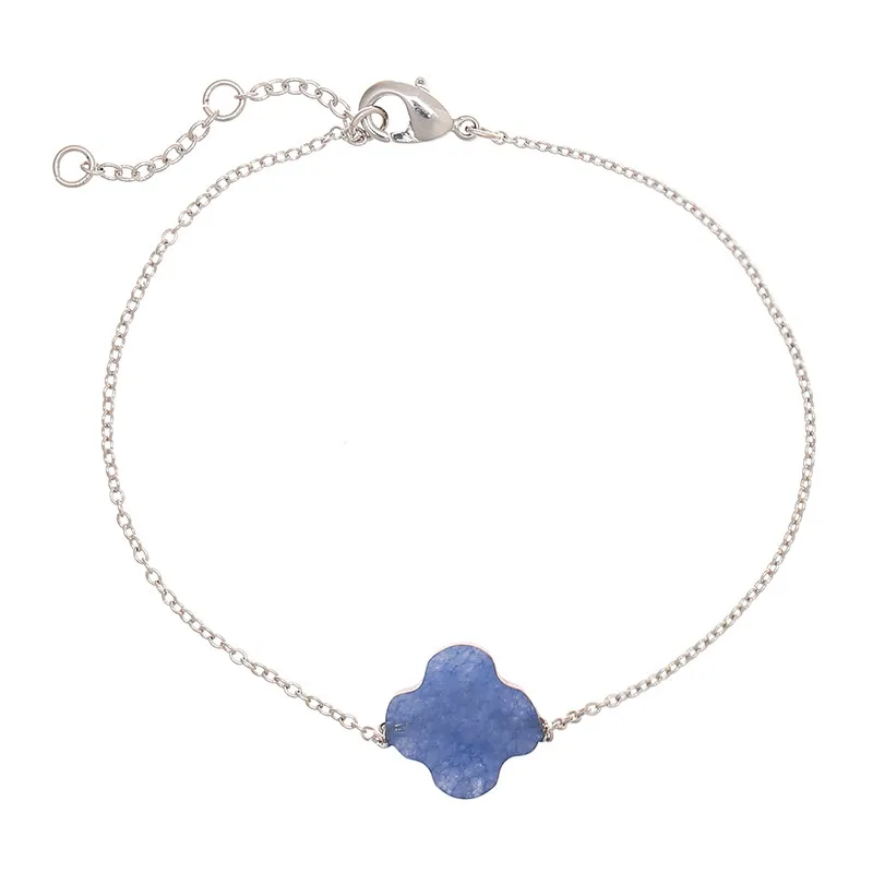 Женский браслет из нержавеющей стали с золотым/серебряным покрытием четыре