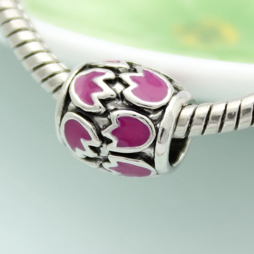 Религиозный Шарм бусы растения фиолетовые тюльпаны цветочный кулон Европейский