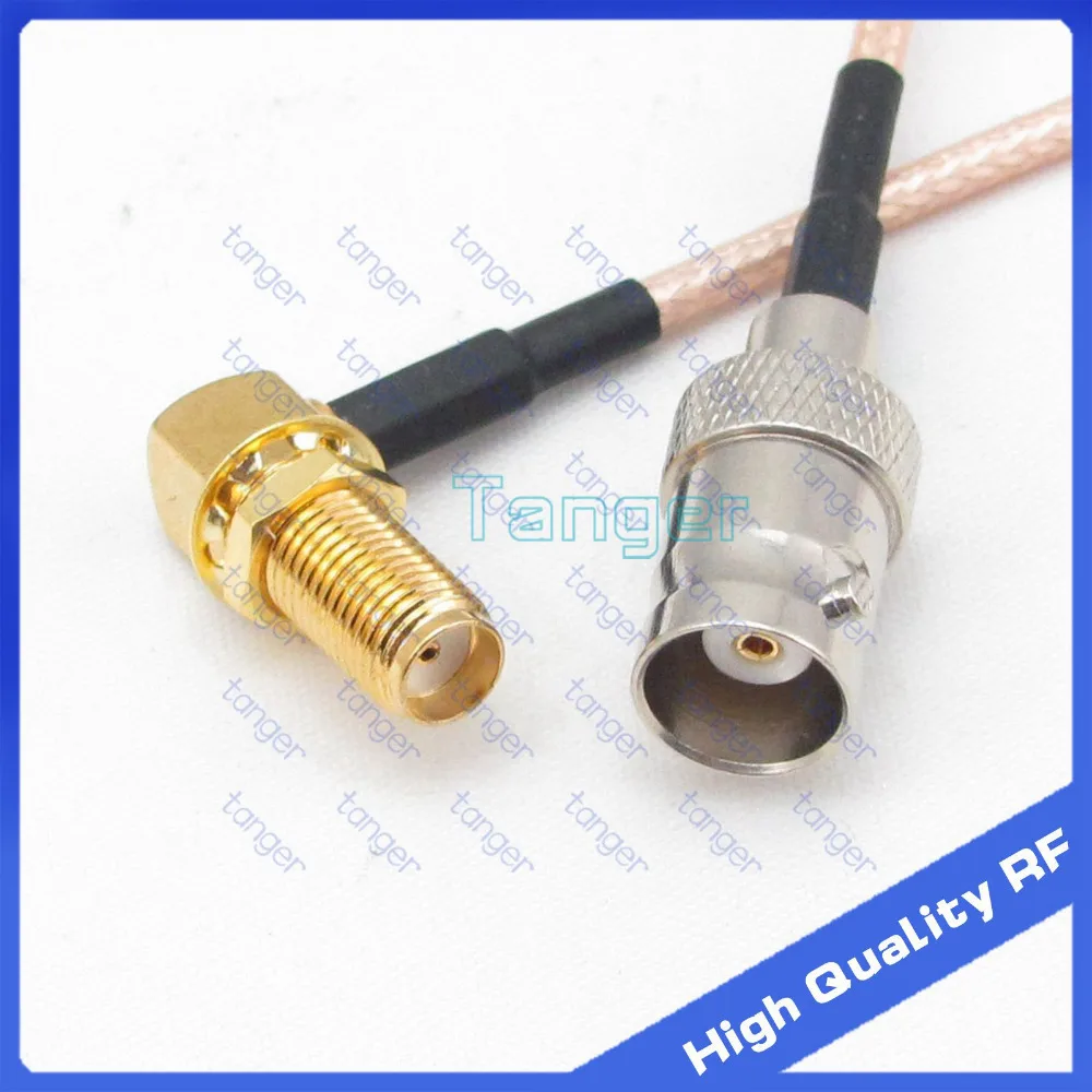 Лидер продаж коннектор BNC с разъемом мама 8 дюймов коаксиальный кабель прямым