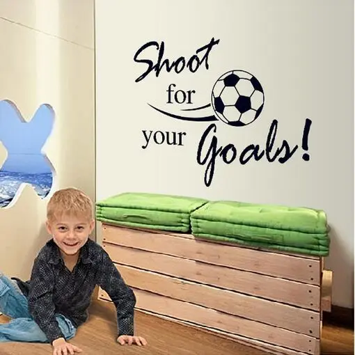 Высокое качество 80*60 см съемка для ваших целей детская комната настенные наклейки и футбол английская стена