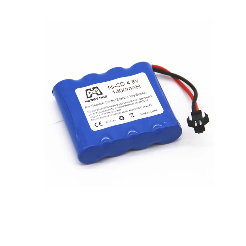 1pcs 1/2/3 шт. NI-CD 4,8 V 1400 мА* ч перезаряжаемого ni-cd Батарея для дистанционного управления игрушка игрушечная Беговая железная дорога для 4,8 v 1400 мАч-гидридных и никель-кадмиевых типов аккумуляторов аккумуляторная батарея - Цвет: 1pcs