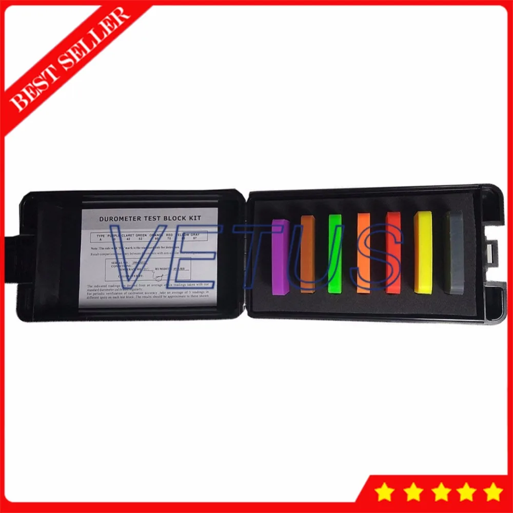 Shore A набор блоков для испытания на твердость с жестким каучуком и пластиковым