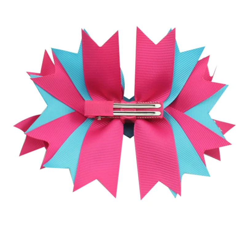 6 дюймов уникальное изображение милой бабочки принцесса заколка для волос бант