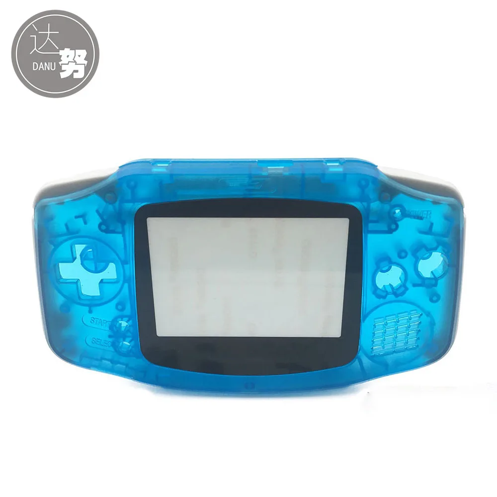 Зеленый и синий для Gameboy Advance светится в темноте пластиковый чехол корпус w экран для GBA светящийся чехол