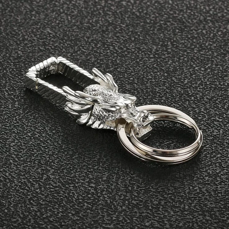 Автомобильный брелок для ключей с изображением дракона подвеской Нефритовая