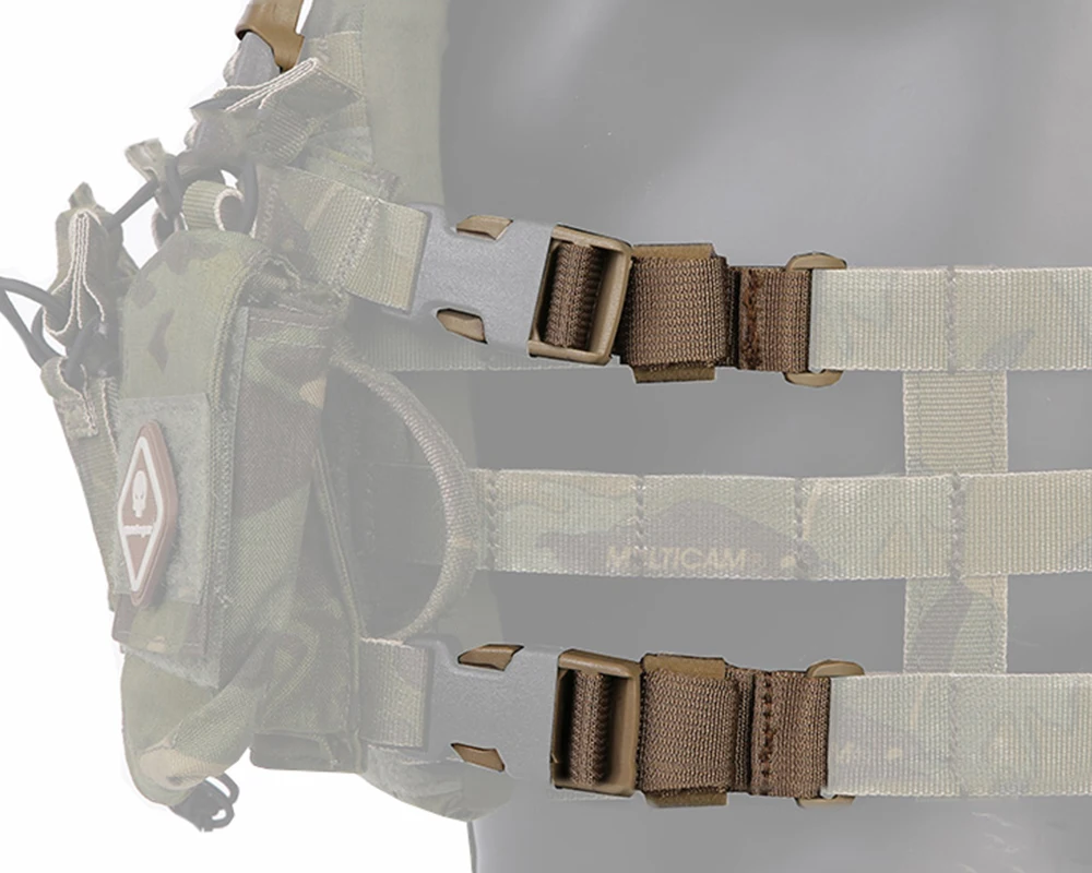 Emersongear груди установки, чтобы жилет Adapter Kit лямки для Molle жилет груди Рог Emerson адаптер охотничий жилет аксессуары EM7330
